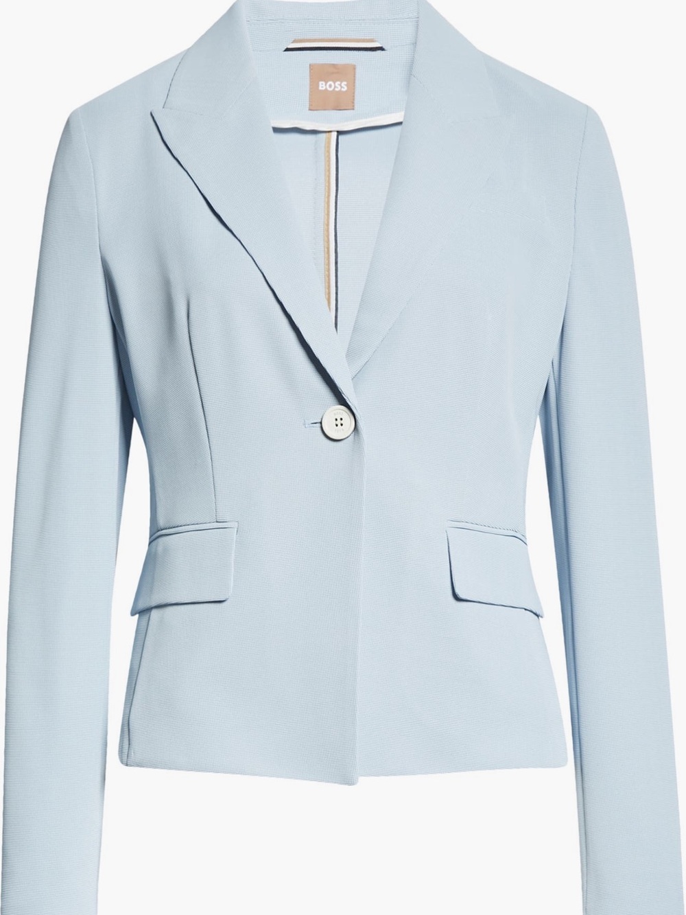 Boss Light Blue Women's Suit Jacket & Trousers Set